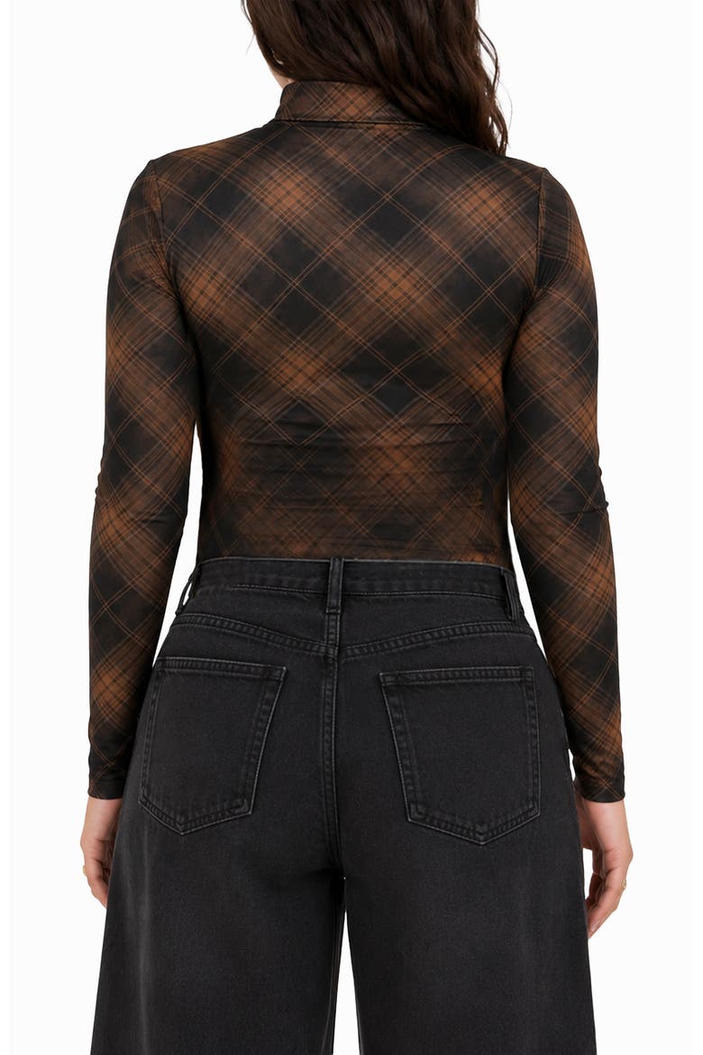 Adair Plaid Mock Neck Bodysuit, Alternate, color, ADAIR PLAID