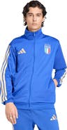 adidas Men's adidas Blue Italy National Team Home Alphaskin Full-Zip Track Top