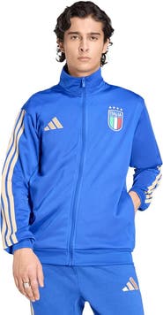 adidas Men's adidas Blue Italy National Team Home Alphaskin Full-Zip Track Top