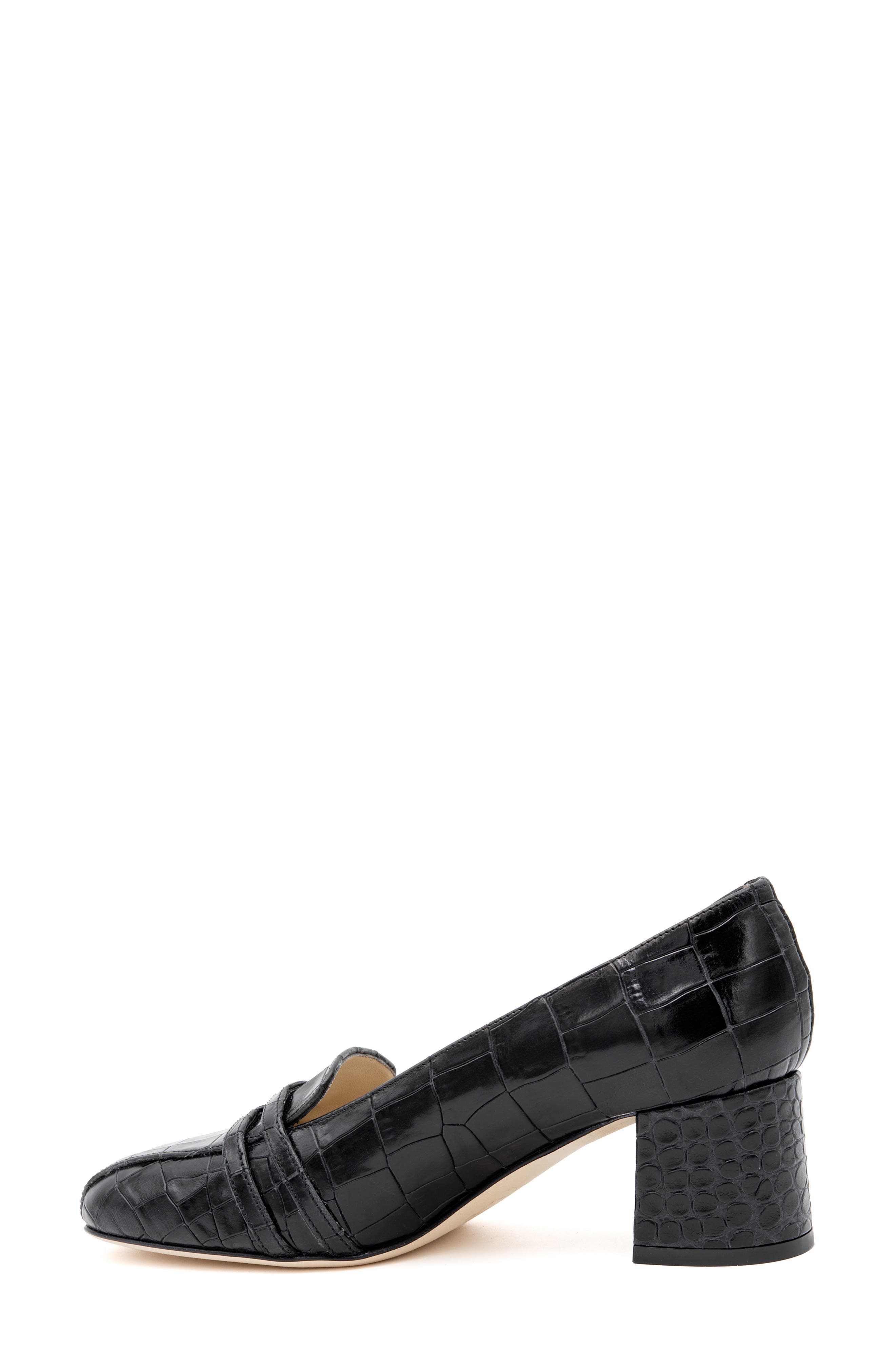 Amalfi by Rangoni Basilico Loafer Pump, Alternate, color, Nero Cocco Bengala