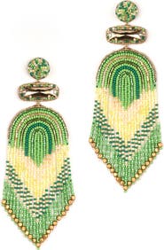 Deepa Gurnani Ishani Beaded Drop Earrings