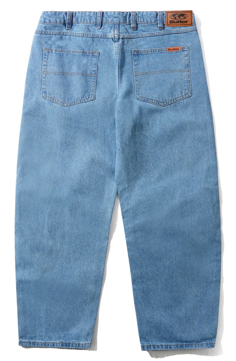 Butter Goods Baggy Drawstring Jeans, Alternate, color, Washed Indigo