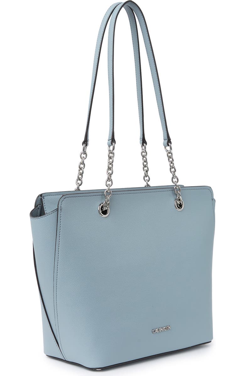 Calvin Klein Hailey Micro Pebble Top Zip Tote, Alternate, color,