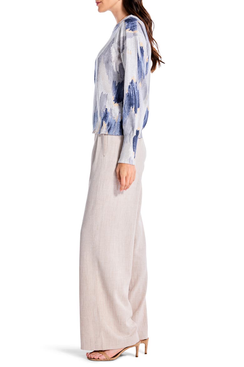 MIsty Ikat Sweater, Alternate, color, GREY MULTI