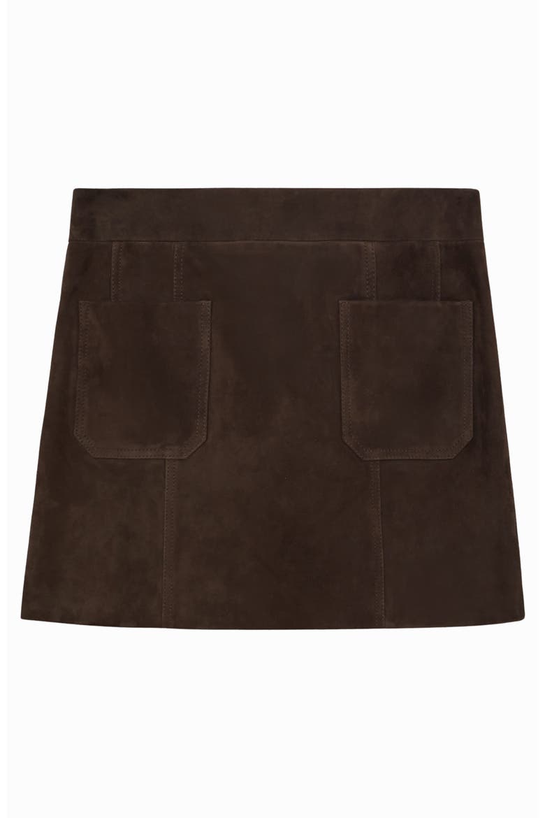 Vida Suede Miniskirt, Alternate, color, CHOCOLATE BROWN