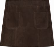 Reiss Vida Suede Miniskirt