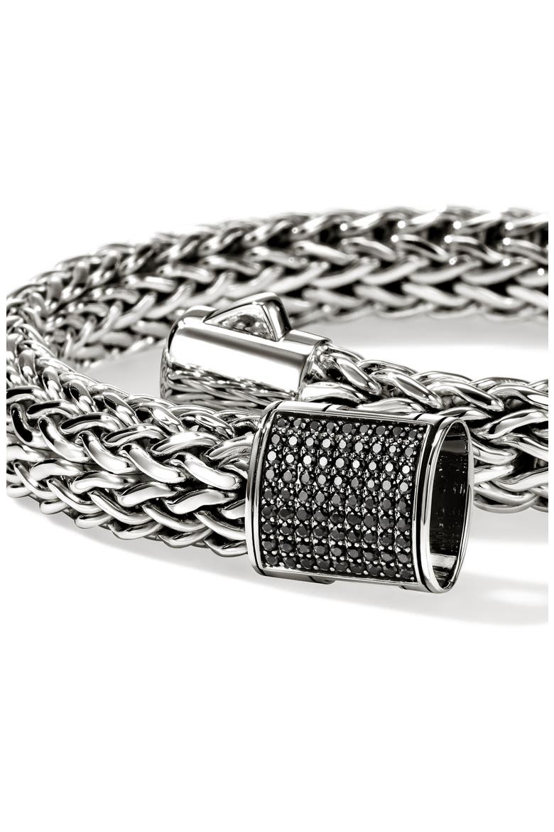 Icon Bracelet, Sterling Silver, Alternate, color, BLACK SAPPHIRE