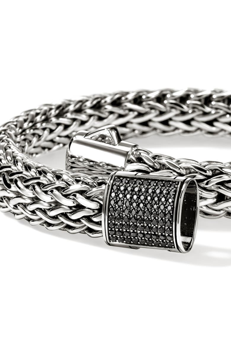 John Hardy Icon Bracelet, Sterling Silver, Alternate, color, Black Sapphire