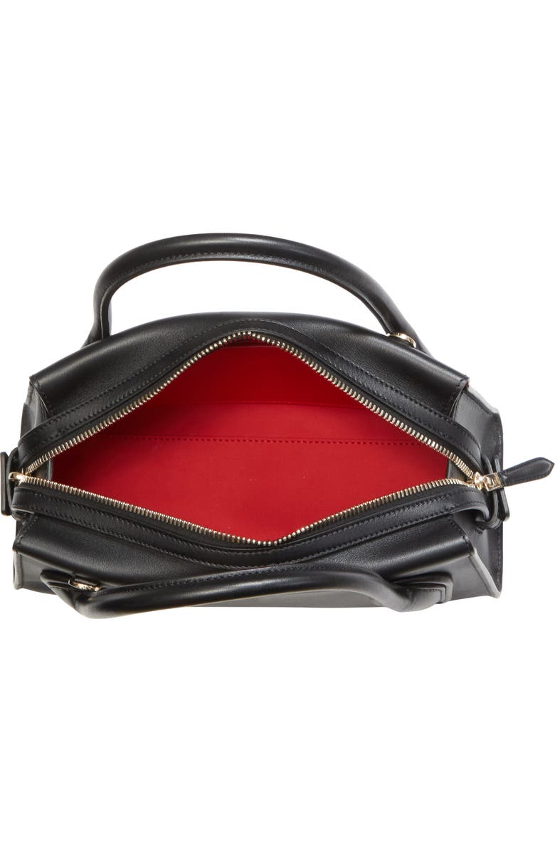 Christian Louboutin Mini Lambskin Baquette Bag, Alternate, color, Black