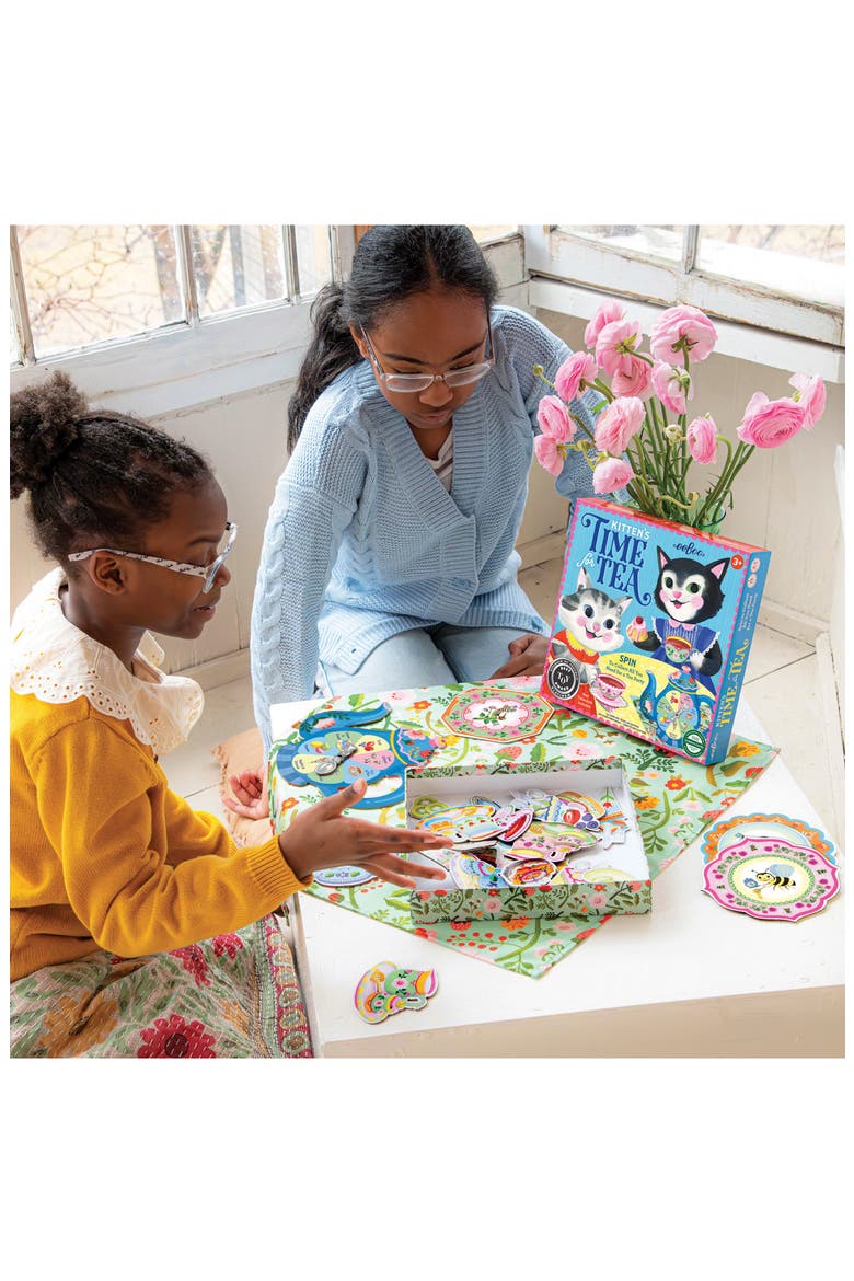 Kids' Kitten's Time for Tea Spinner Game, Alternate, color, MULTI