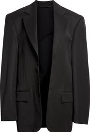 Balenciaga Tailored Wool Gabardine Blazer