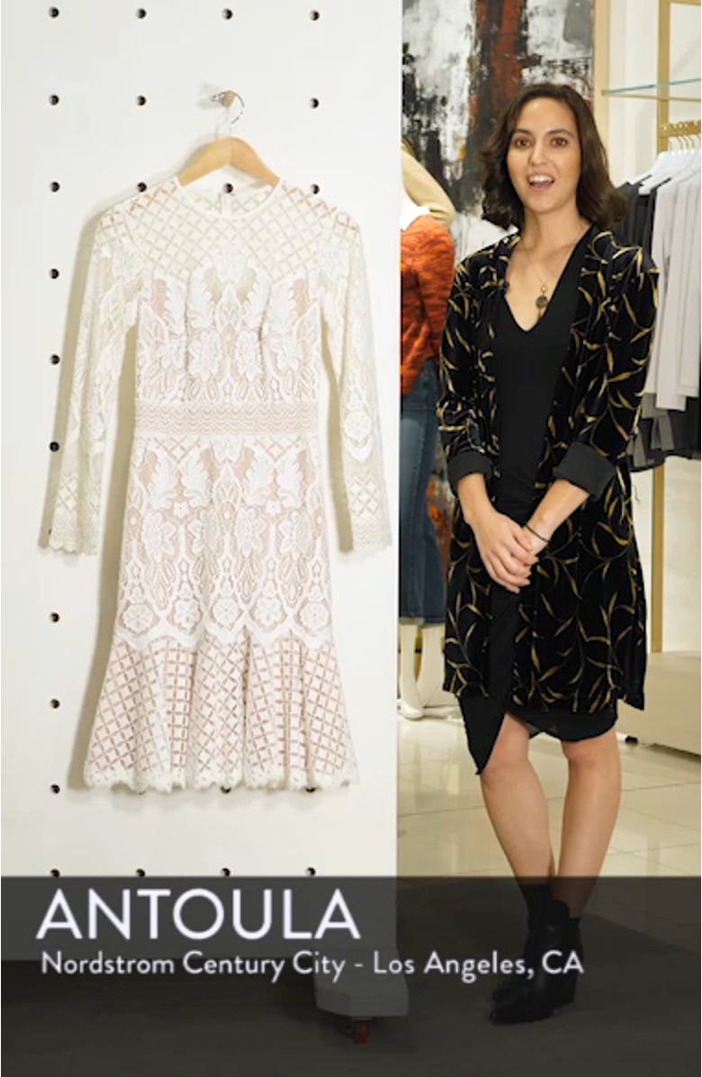 Long Sleeve Lace Cocktail Dress, sales video thumbnail