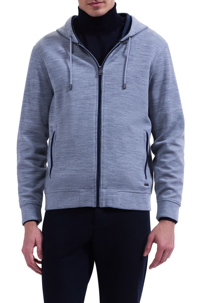 Full Zip Hoodie, Main, color, SLATE