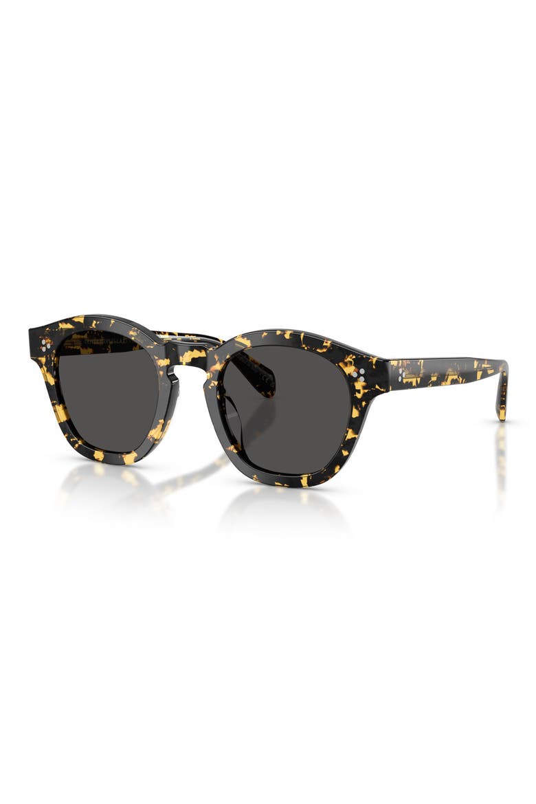 Boudreau La 48mm Round Sunglasses, Alternate, color, TOKYO TORTOISE / GREY
