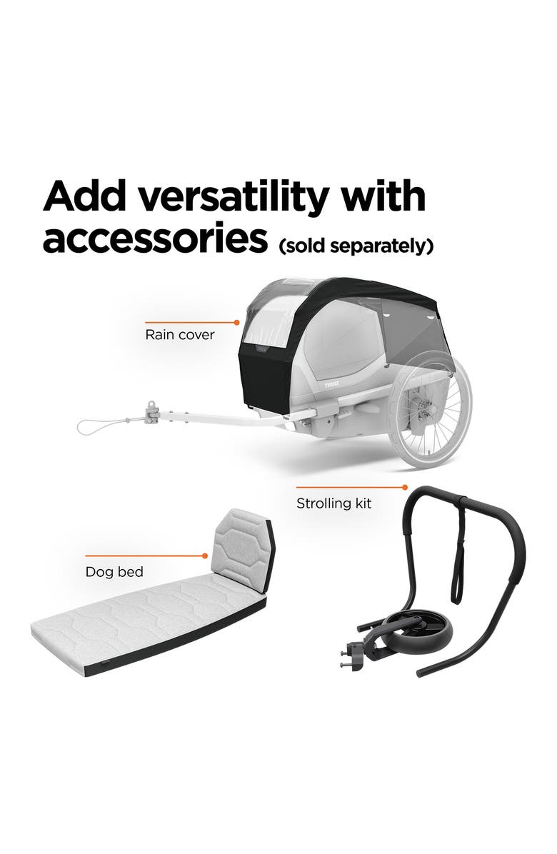 Thule Bexey Dog Bike Trailer, Alternate, color, Hazy Green