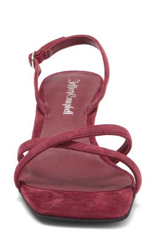 Jeffrey Campbell Chrissy Slingback Sandal In Purple