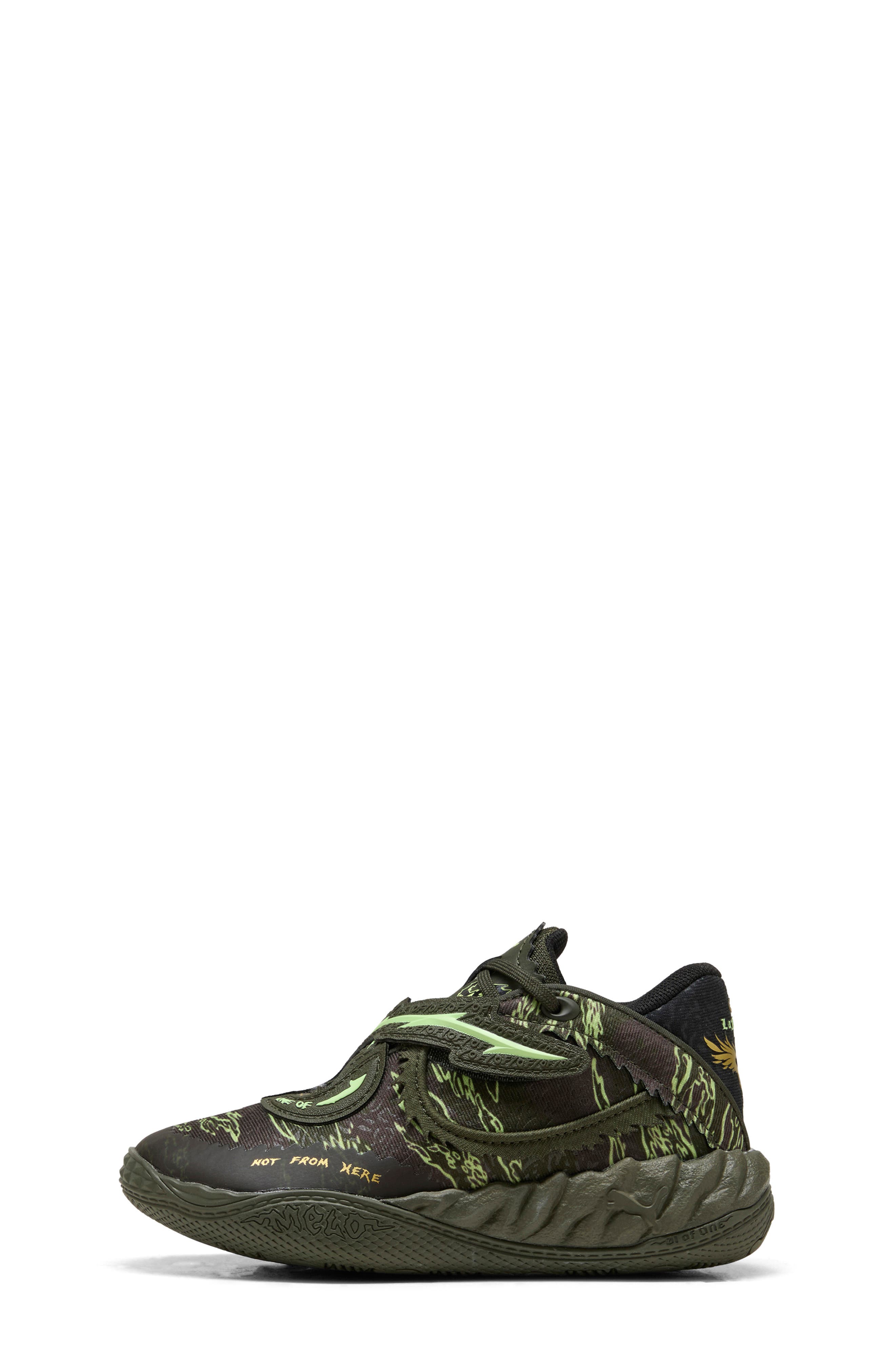 Kids' MB.05 Camo Sneaker, Alternate, color, DARK OLIVE/ FIZZY LIGHT/ BLACK