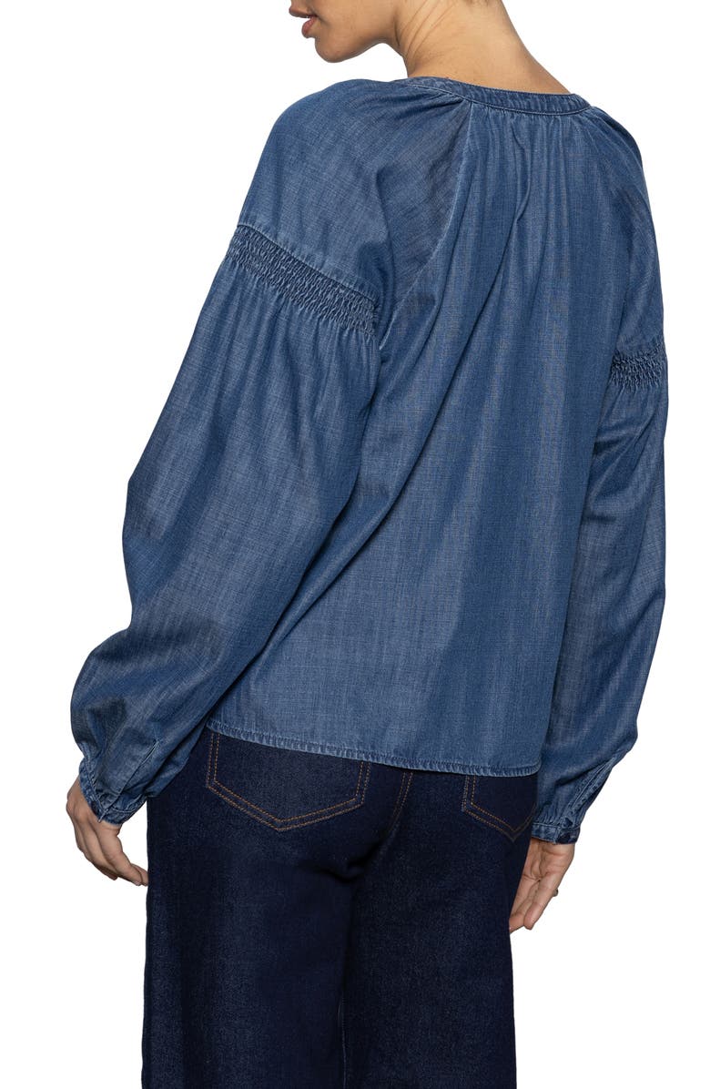 Sanctuary Sunday's Best Denim Popover Top, Alternate, color, 