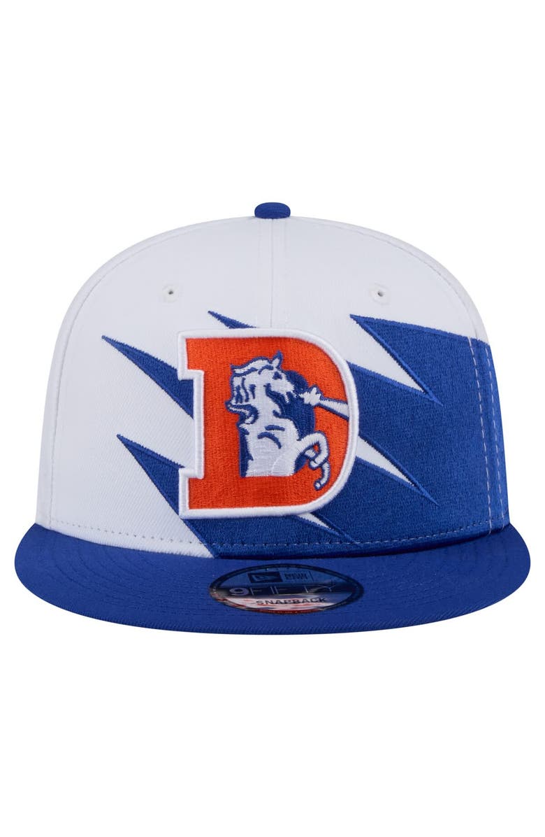 New Era Men's New Era Royal Denver Broncos Throwback Jagged 9FiFTY Snapback Hat, Alternate, color, 