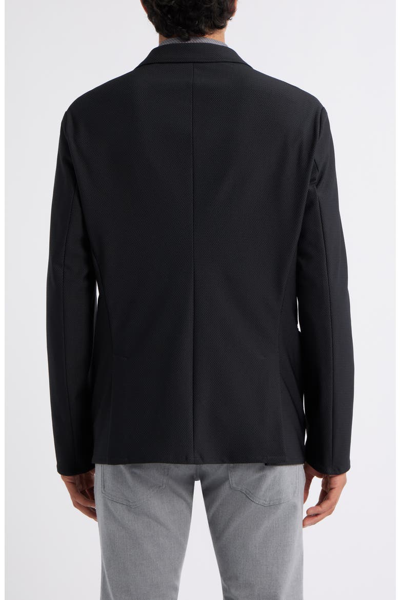 Rice Stitch Sport Coat, Alternate, color, BLACK