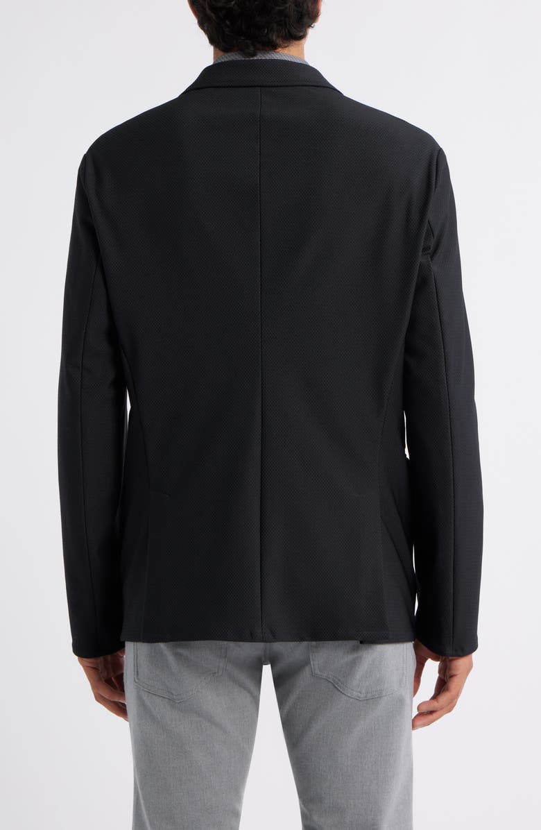 Emporio Armani Rice Stitch Sport Coat, Alternate, color, Black