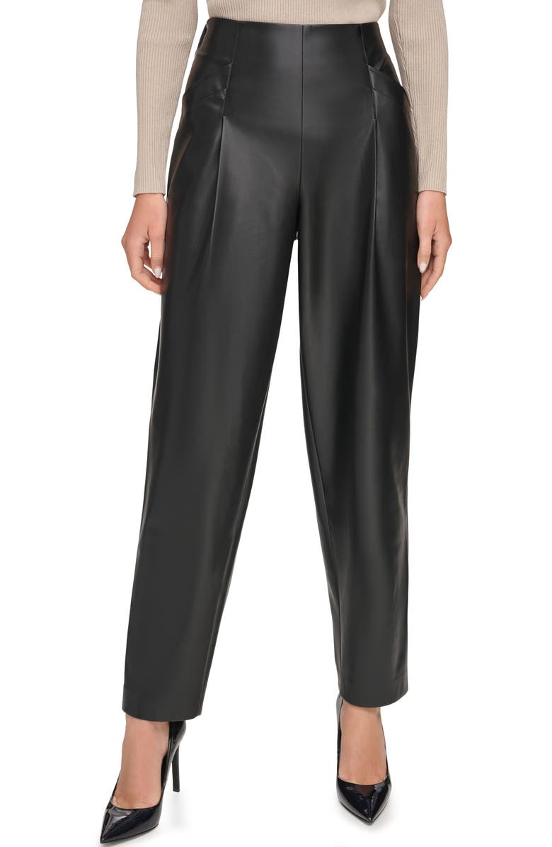 DKNY Faux Leather Pants, Main, color,