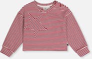 Deux par Deux Soft Jersey Star Appliqué Long Sleeve Top
