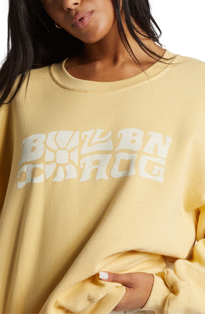 Billabong Twisties Kendall Graphic Cotton Blend Crewneck Sweatshirt, Alternate, color, 