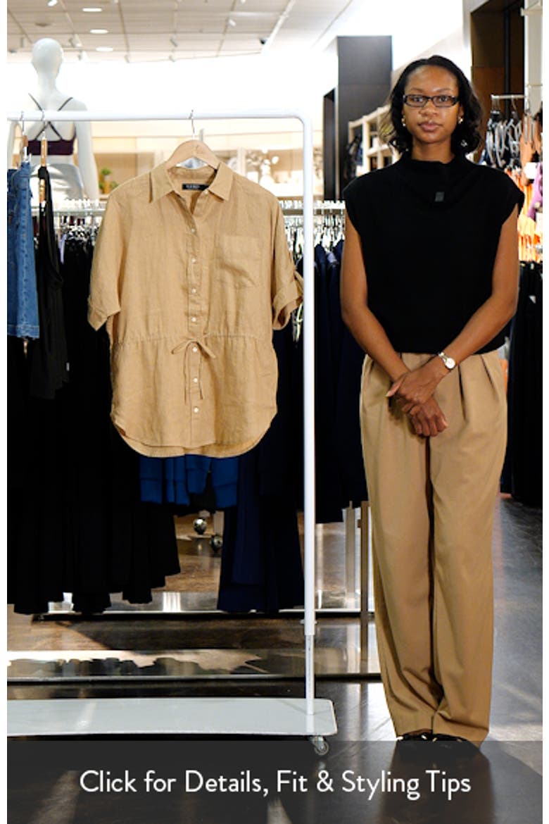Linen Roll-Tab Sleeve Tunic video