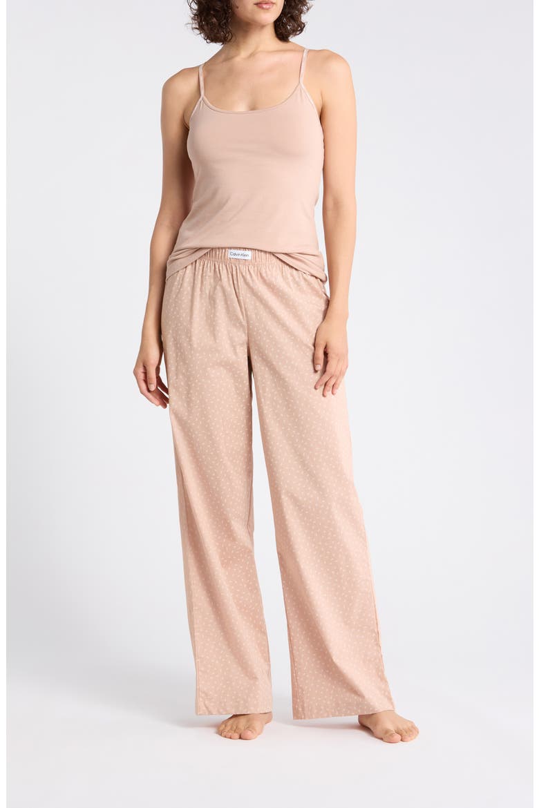 Camisole Long Pajamas, Main, color, CONFETTI CEDAR/ CEDAR