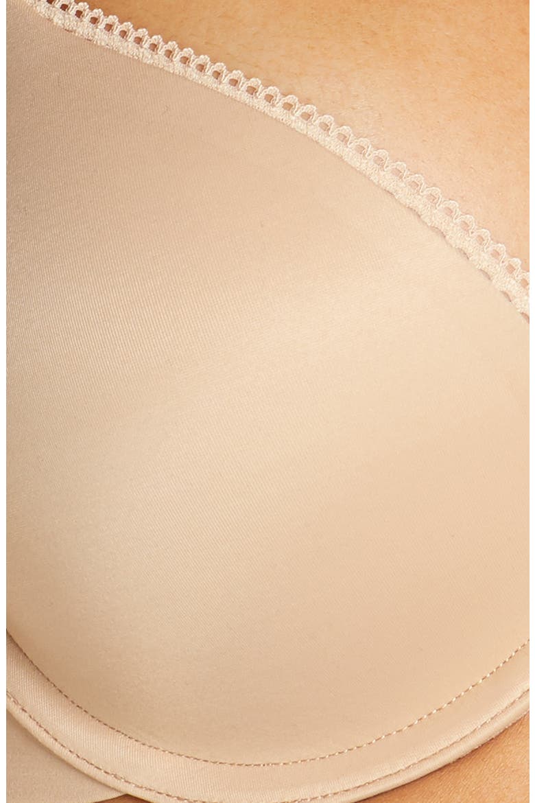 Liquid Touch Underwire Push-Up Plunge Bra, Alternate, color, BARE