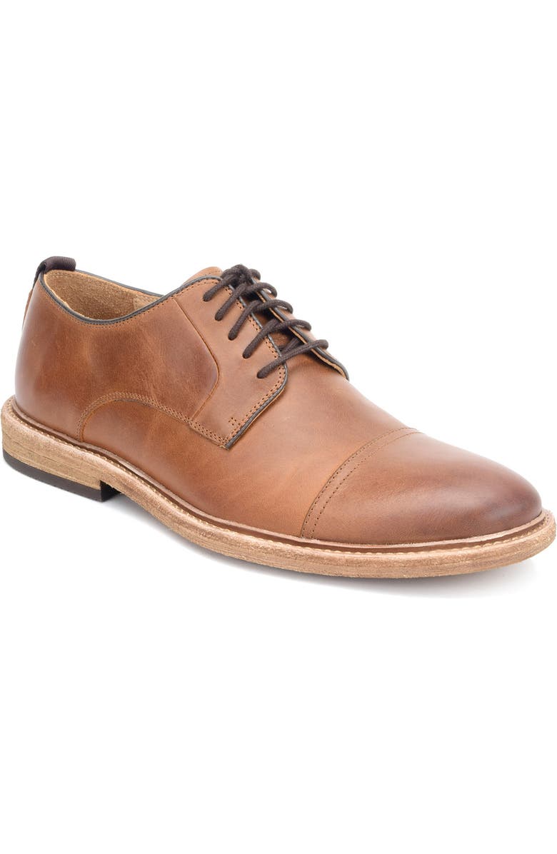 Warfield & Grand Clement Cap Toe Derby, Main, color, Cognac