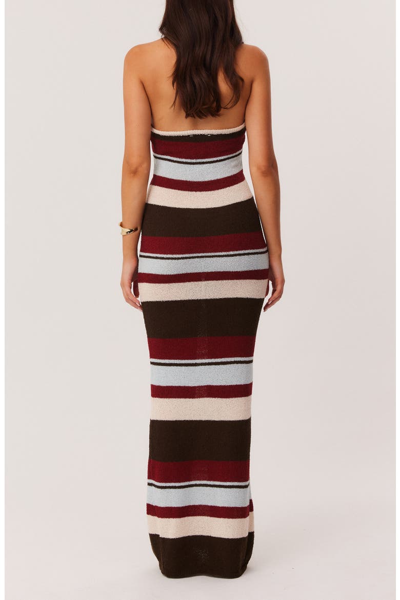 Effie Halter Maxi Dress, Alternate, color, MULTI STRIPE