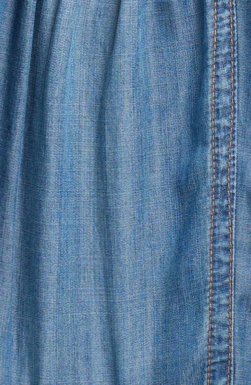 Tractr Kids' Drape Denim Pants In Blue