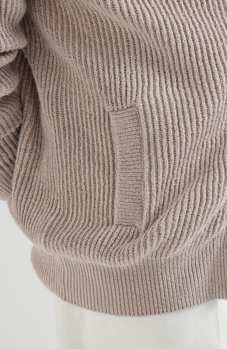 Brunello Cucinelli Malfilé cotton cardigan, Alternate, color, Yuta