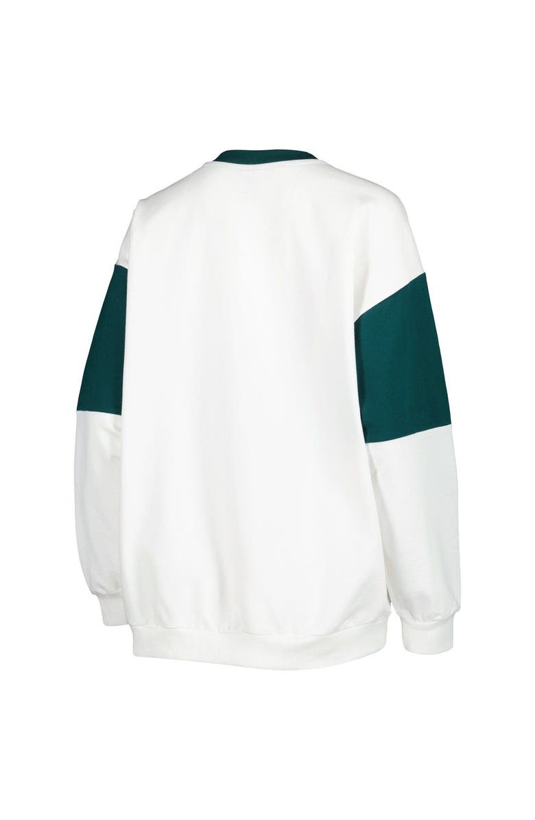 GAMEDAY COUTURE Women's Gameday Couture White Michigan State Spartans It's A Vibe Dolman Pullover Sweatshirt, Alternate, color,
