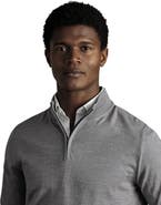 Charles Tyrwhitt Merino Zip Neck Long Sleeve Sweater