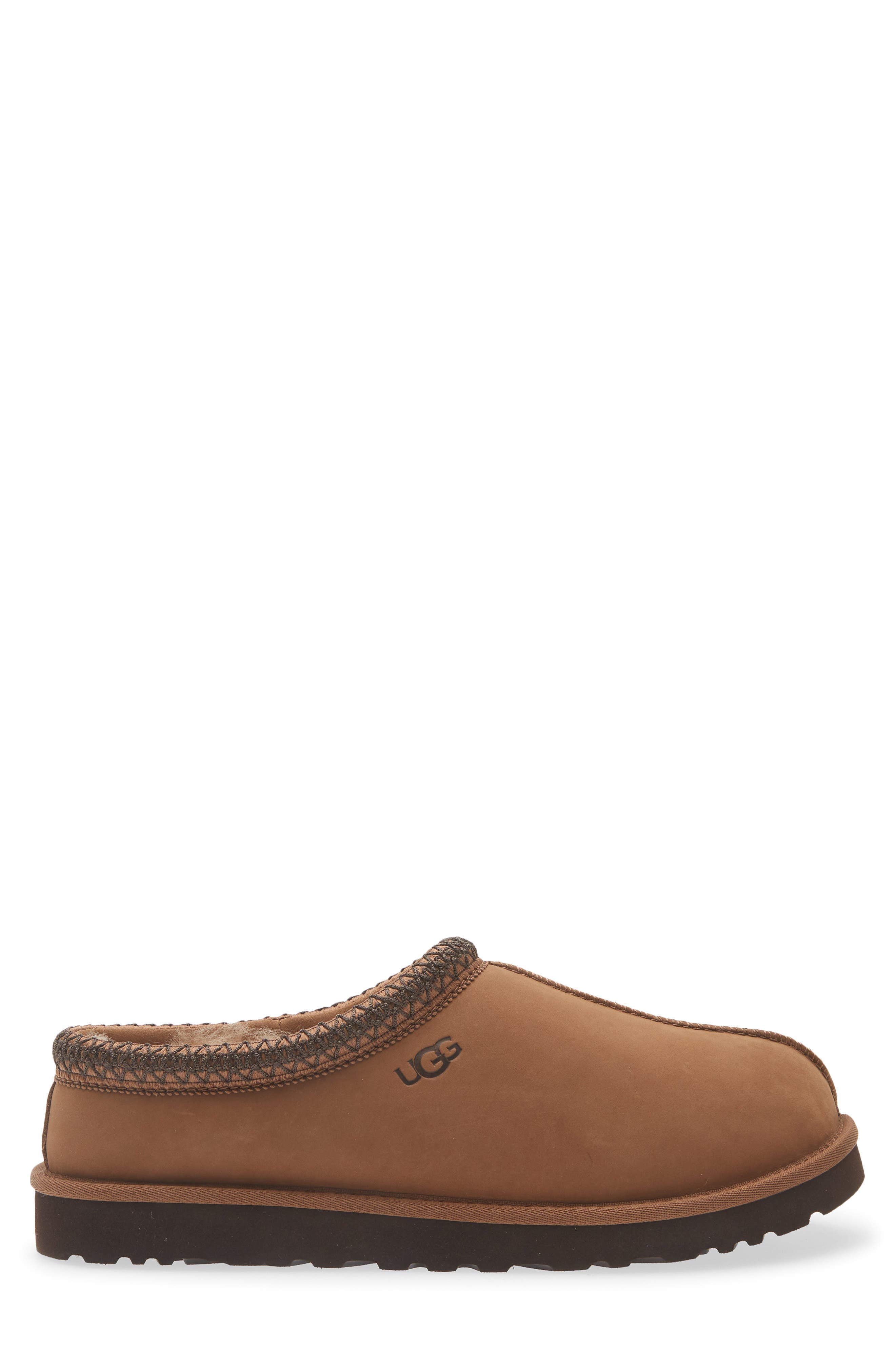 Tasman II Genuine Fur Lined Waterproof Slippers, Alternate, color, DARK CHESTNUT