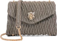 Dune London Darling Matelassé Suede Crossbody Bag