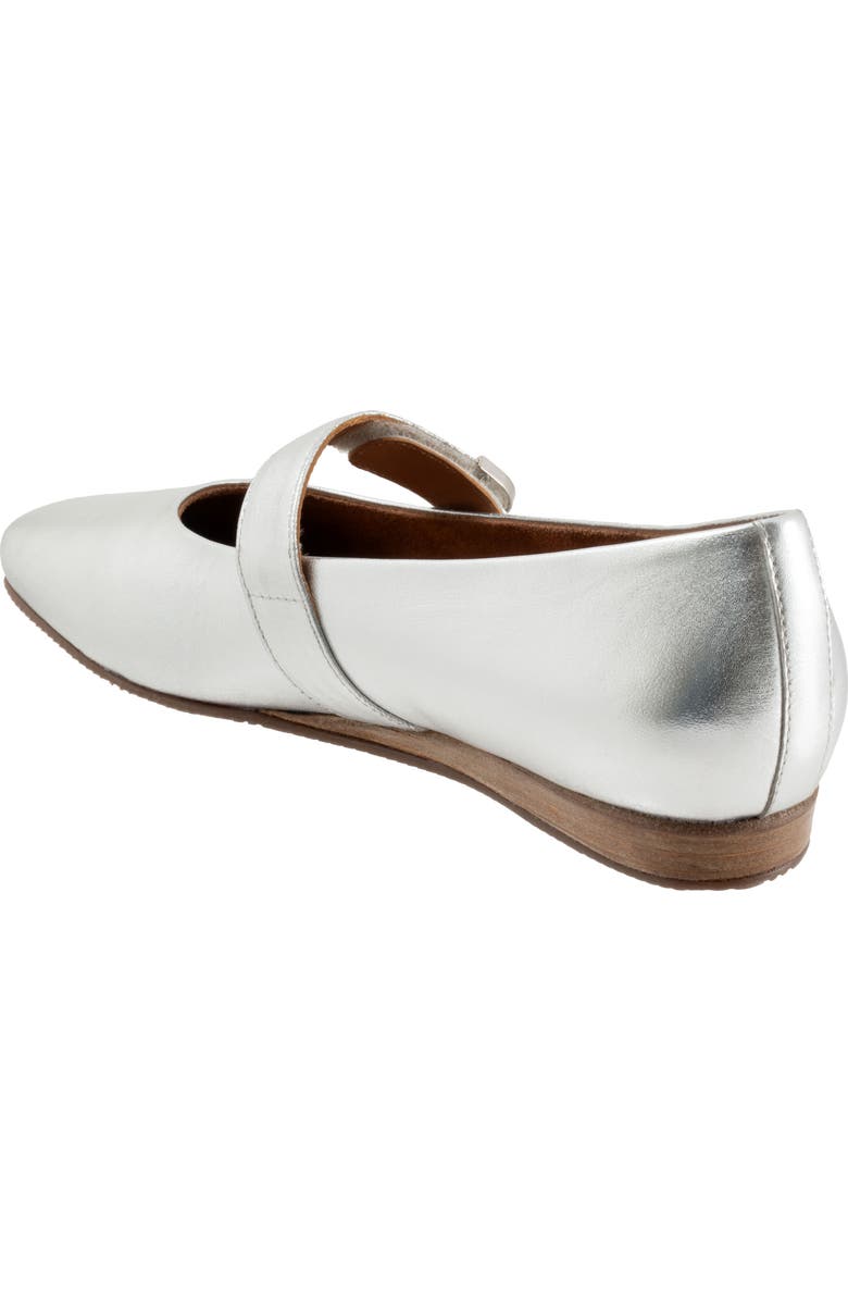 SoftWalk<sup>®</sup> Valdivia Mary Jane Flat, Alternate, color, Silver
