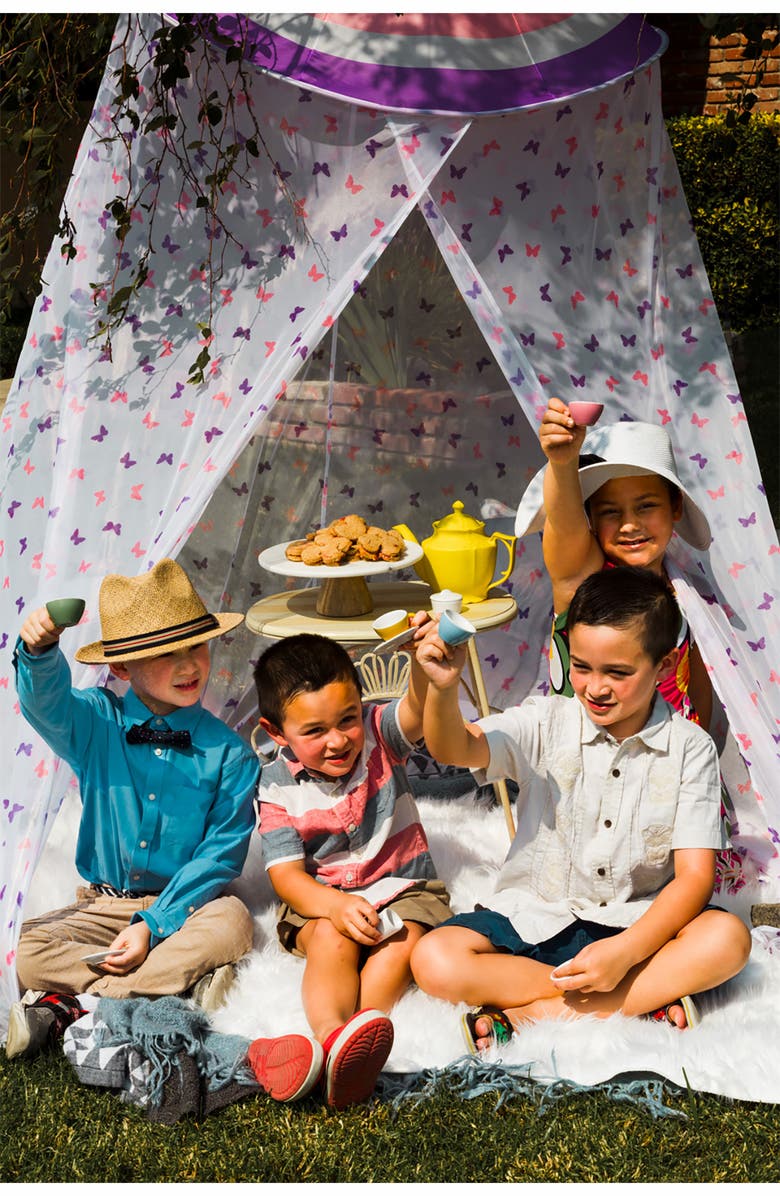 Pacific Play Tents Butterfly Hanging Canopy, Alternate, color, Purple White