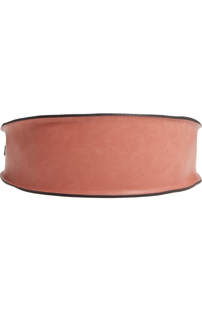 Sole Society Palermo Canteen Faux Leather Circle Crossbody Bag, Alternate, color,