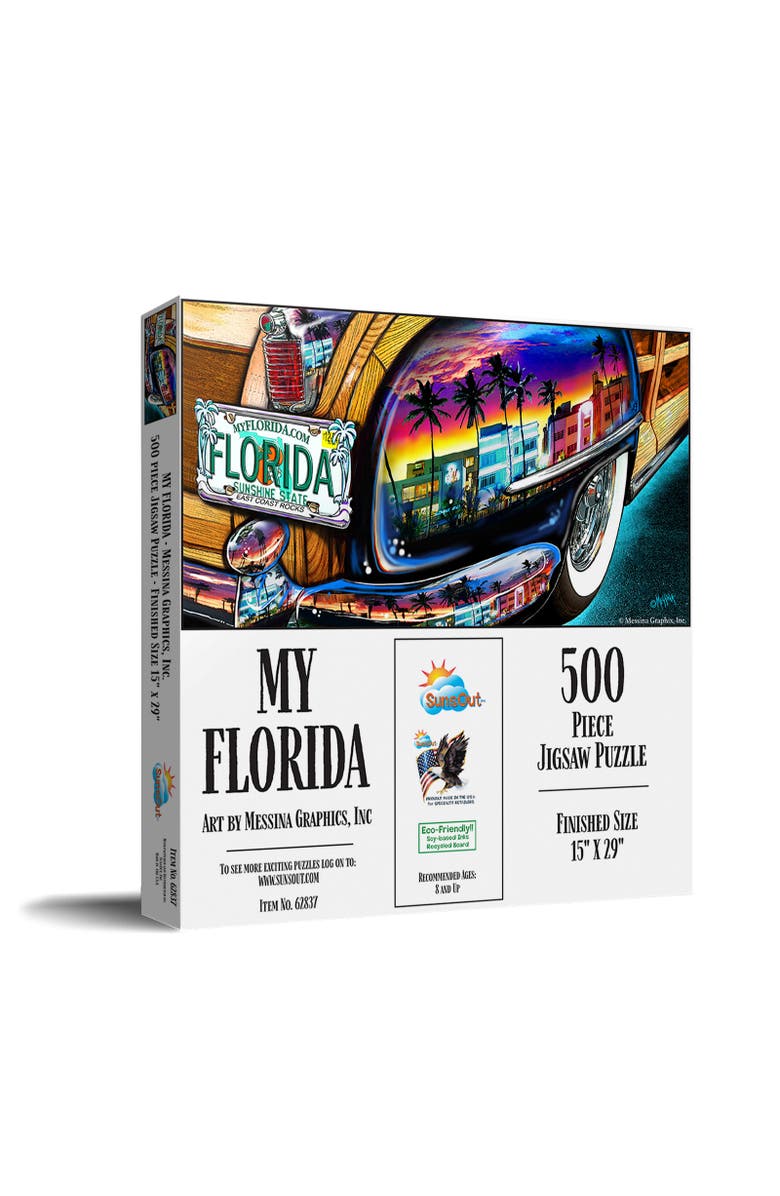 Sunsout My Florida 500 piece Jigsaw Puzzle for Adults, Main, color, Multicolor