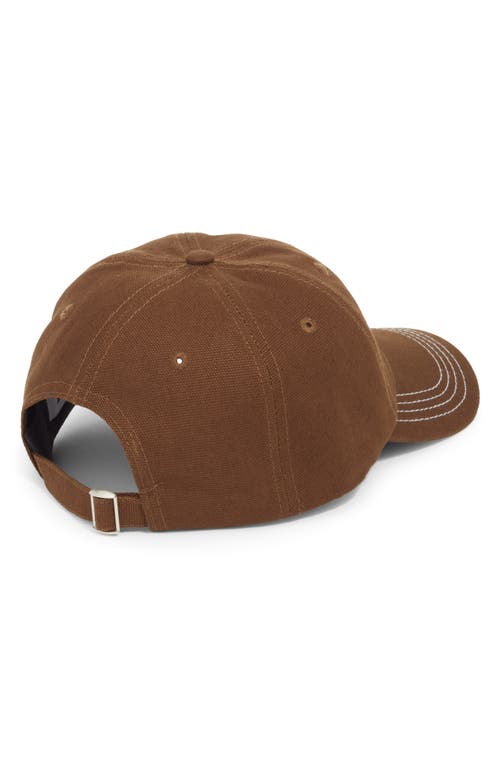 Krost Canal St. Adjustable Baseball Cap In Brown