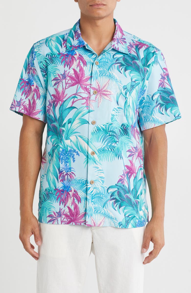 Tommy Bahama Gustavia Grove Short Sleeve Button-Up Shirt, Main, color,
