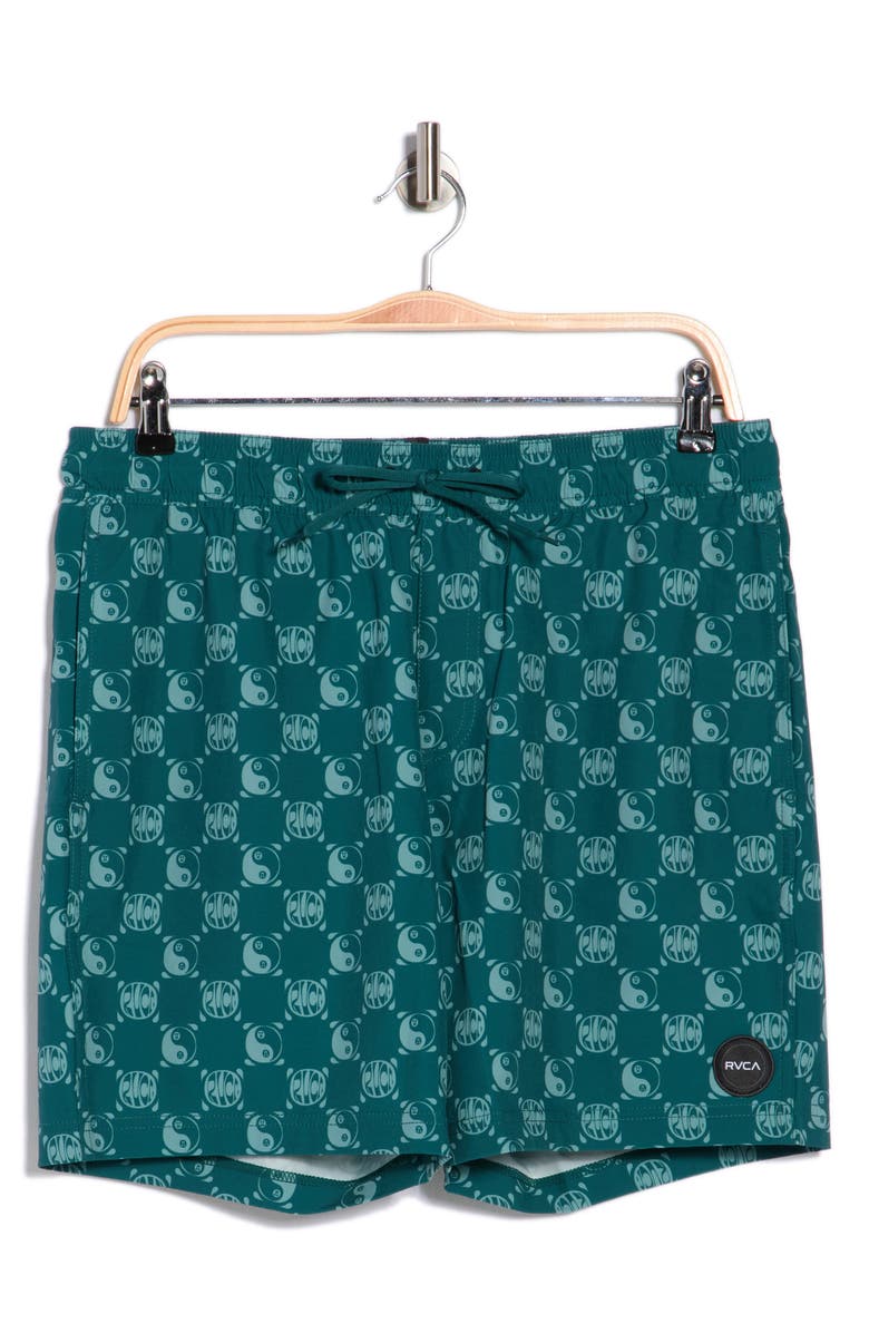 RVCA Checkmate Swim Trunks, Main, color, Oceana