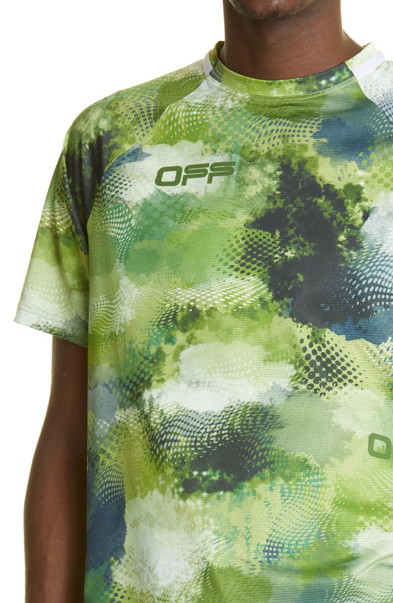 Off-White Active Mesh Logo Graphic Tee, Alternate, color, 