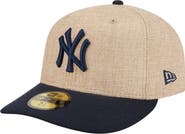 New Era Men's New Era Natural/Navy New York Yankees Twine 59FIFTY Fitted Hat