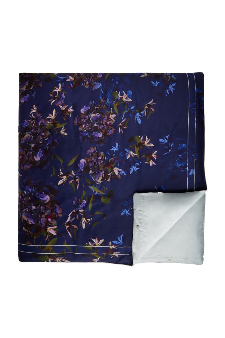 Pomegranate Duvet Cover & Sham Set, Alternate, color, NAVY