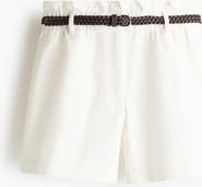 H&M Belted Twill Shorts